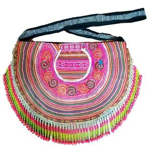 HMONG BEADED BAGS/CROSSBODY BOHO CROSSBODY